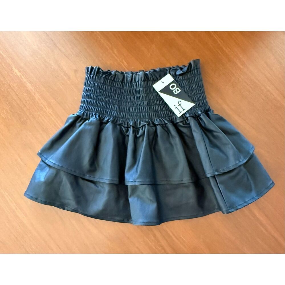 NWT -- If So Pleather Skirt - Girls size 10